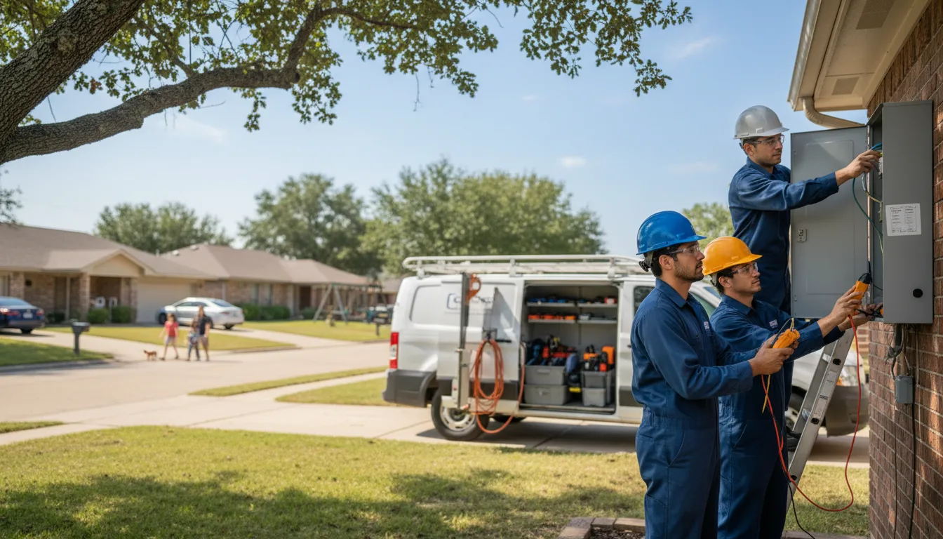 Certified electrician providing emergency electrical services in Champion, NE